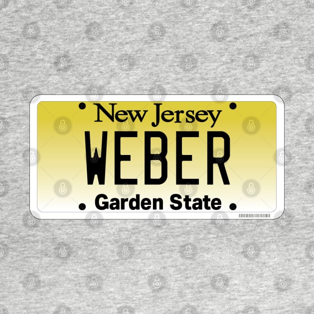 New Jersey Custom Weber Vanity License plate by zavod44